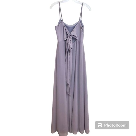 Show Me Your Mumu Lauren Tie Maxi Dress in gray - Picture 10 of 11